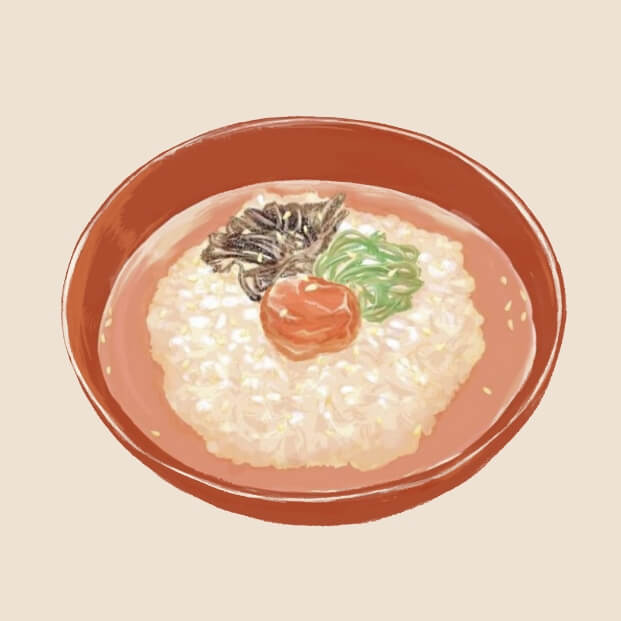 お茶漬けメニューイラスト